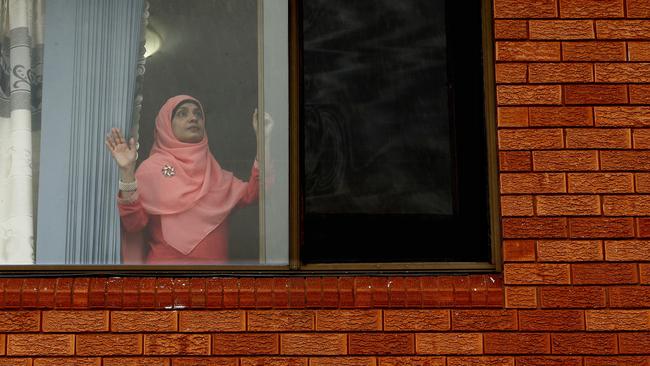 Kids Don’t Fly campaign worker Feroza Yasmin. NSW strata buildings have until March 13 to comply with new window safety legislation. Picture: John Appleyard