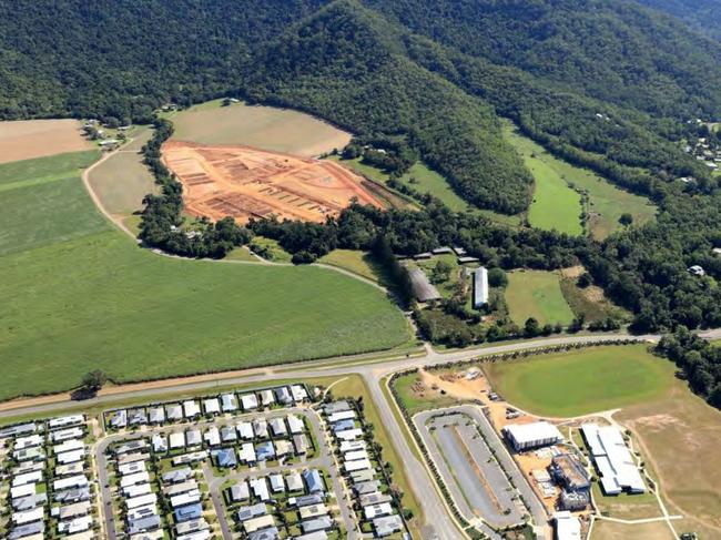 An aerial view of the Rocky Creek precinct of the burgeoning Pinecrest housing estate in Mount Peter. Picture: Supplied