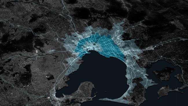 How a consolidated city would look in Melbourne. Picture: Supplied