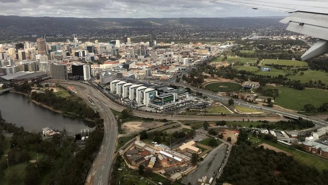 Mr Lucas said he would spend $576 million more on infrastructure in the new Government’s first Budget than Labor did in its last. Picture: Cathy Davis