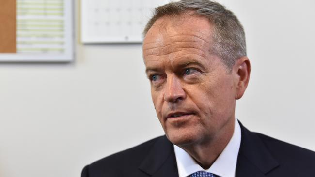 Federal Opposition Leader Bill Shorten is seen during a visit to the Ashwood Medical Group in Ashburton, Melbourne, March 25, 2019. Shorten has announced Labor's commitment to end the Medicare freeze in the first 50 days of government if elected in the 2019 federal election. (AAP Image/James Ross) NO ARCHIVING