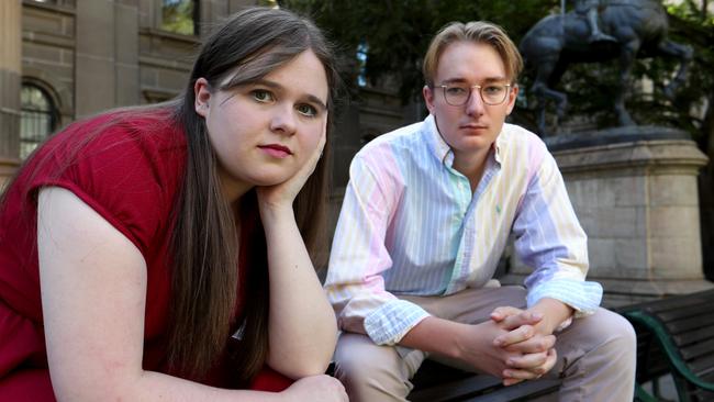 Generation Liberty national manager Renee Gorman and QUT co-ordinator Chris Dekker. Picture: David Geraghty