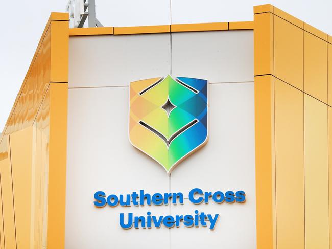 The Southern Cross University Gold Coast campus at Bilinga was in shut down on Wednesday after a visiting staff member was identified with COVID-19. Photo: SCOTT POWICK