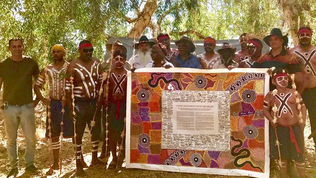 The Uluru Statement, presented as an artwork. Picture: Supplied.