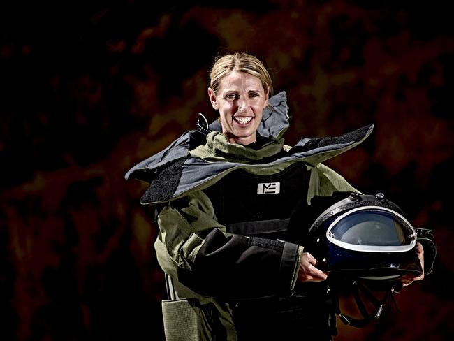 Inspector Jodie Pearson was Australia’s first female bomb technician. Picture: Lincoln Baker/The West Australian