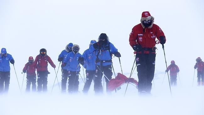 Prince Harry takes part in ski training near Novo, Antarctica. Picture: Getty