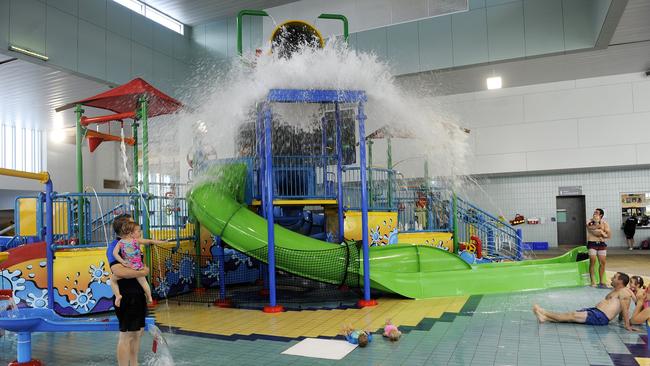 The AquaPlay aquatic playground at Peninsula Aquatic Recreation Centre.