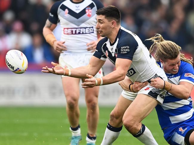 Victor Radley in action for England at the Rugby League World Cup. Picture: Getty Images