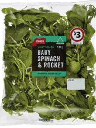 Varieties of packaged lettuce and spinach have been removed