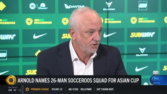 Arnold names 26-man Socceroos squad