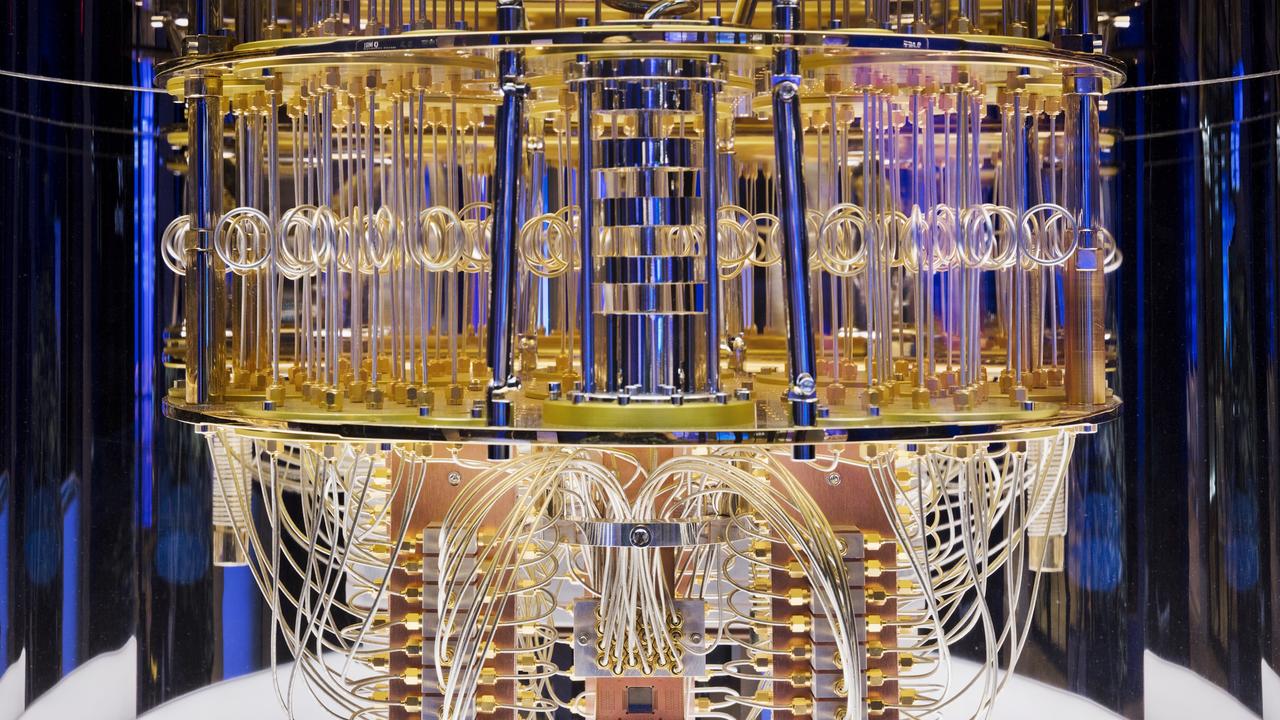 Interior of an IBM Quantum computing system. (Credit: IBM)