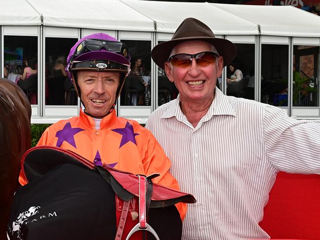 Warp Speed continues his great run of form for Toowoomba trainer Mark Goodwin and jockey Michael Cahill. Picture: Grant Peters - Trackside Photography.