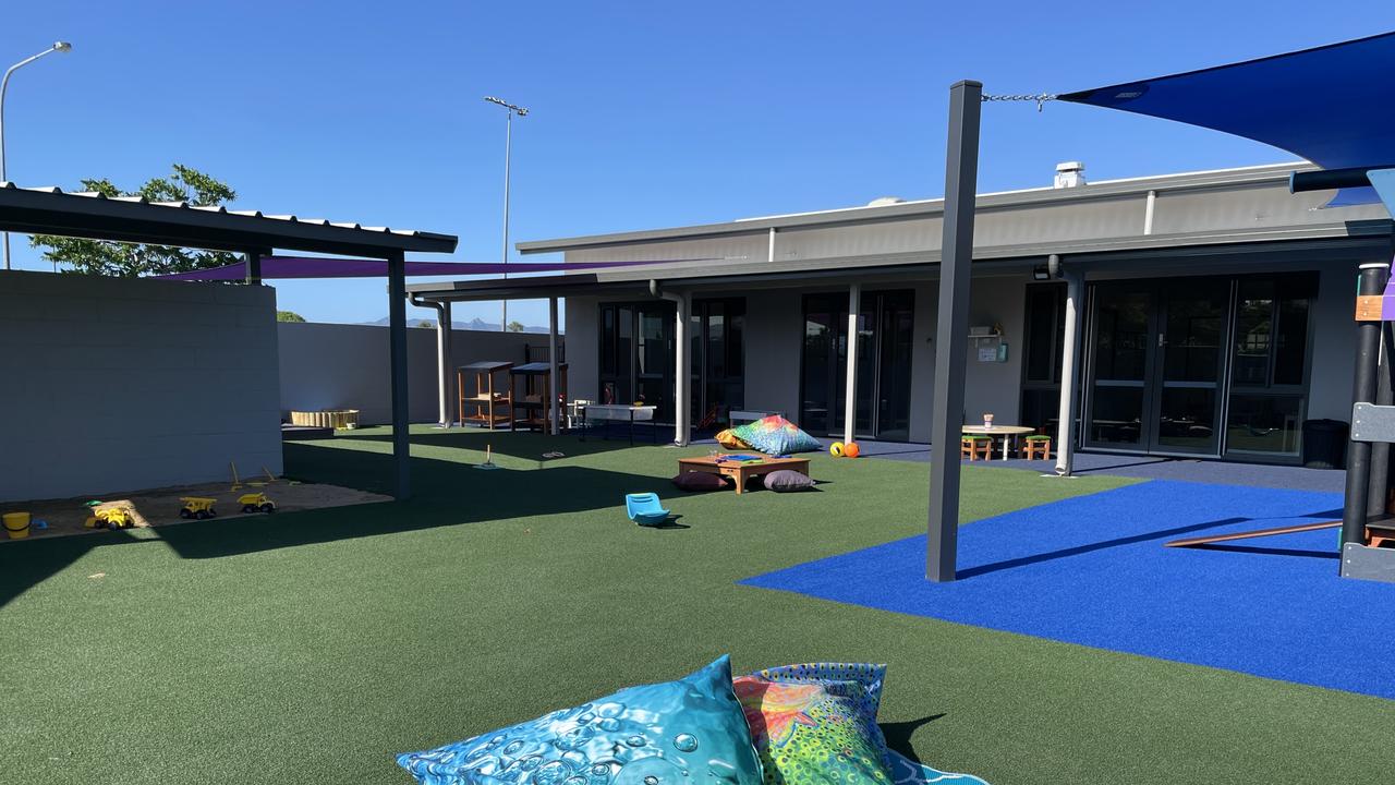 Guppy’s Early Learning Centre Thuringowa features a large outdoor play area. Picture: Leighton Smith.