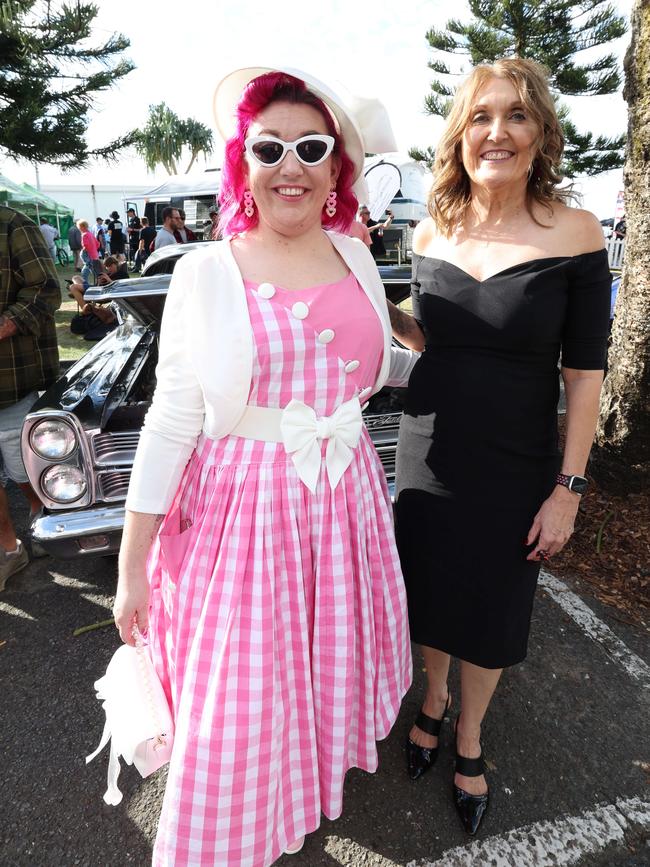 Krystelle Sargent and Dianne Jones at Cooly Rocks On festival. Picture: Annette Dew