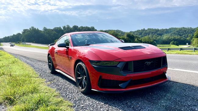 The 2024 Ford Mustang Dark Horse feels effortless on the highway.