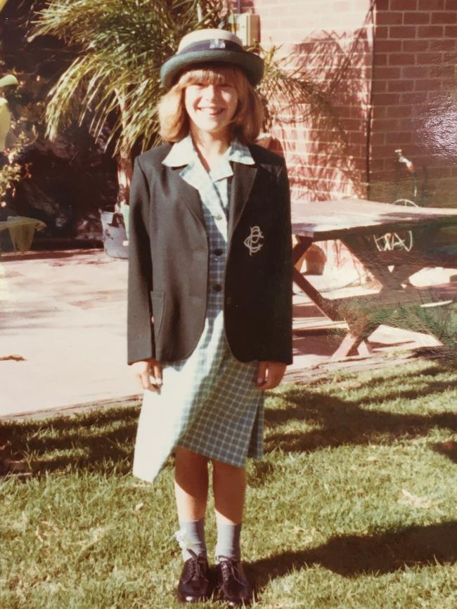 Business SA chair, Star of Greece and The Victory Hotel co-owner Nikki Govan during her school days. Pics: Supplied.