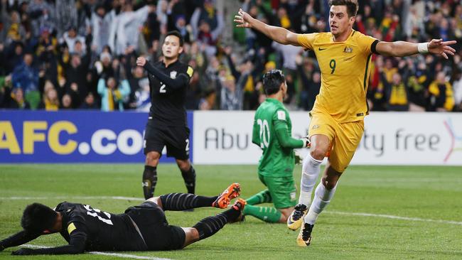 The Socceroos must navigate a double set of playoff fixtures to reach the World Cup in Russia next year.