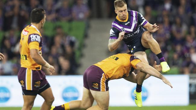 Matt Lodge paid the price for taking out Cameron Munster. Image: AAP Image/Daniel Pockett