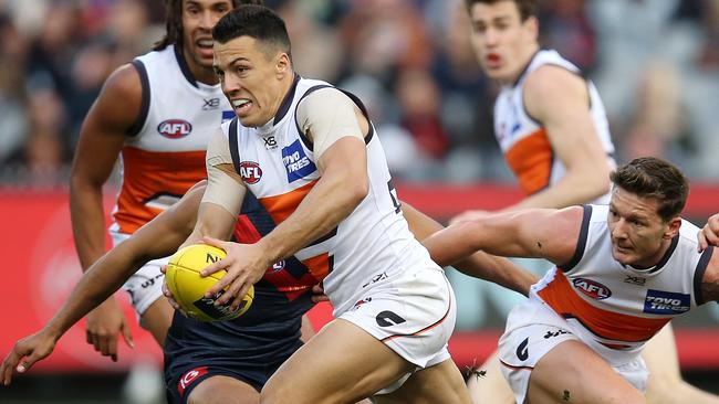 Could Russell’s move help the Blues trump the Hawks in the race for Dylan Shiel? Picture: Michael Klein