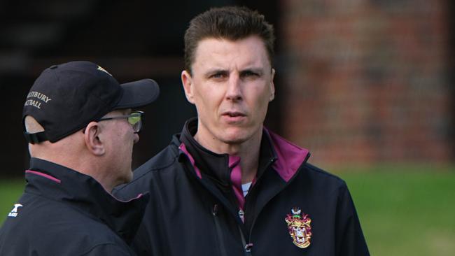 Haileybury coach Matthew Lloyd has accepted responsibility for breaching school rules by attending a premiership celebration with students and parents last Saturday night. Picture: Mark Wilson
