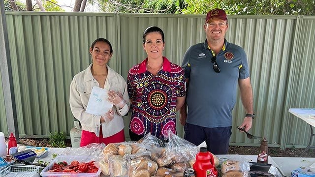 The Bowen Neighborhood Centre had organised a “Hamburgers for homelessness” fundraiser during homelessness week. Picture: Contributed