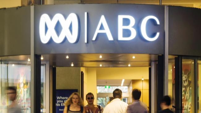 Sydney, Australia - March 24, 2015: People entering and leaving the Australian Broadcasting Corporation (ABC) Centre in Ultimo. Istock