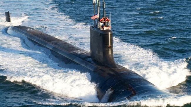 A Virginia-class attack submarine. Picture: Supplied