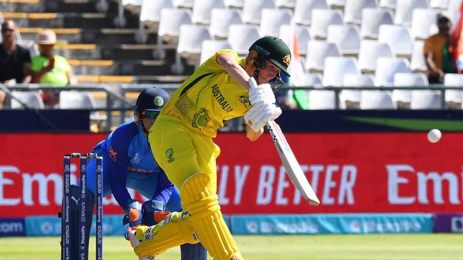 Beth Mooney set up Australia’s innings with yet another half-century. Picture: Rodger Bosch / AFP