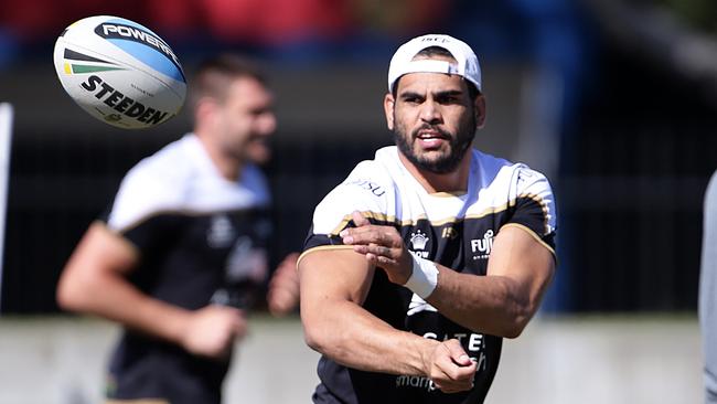 Greg Inglis at Rabbitohs training at Redfern Park.