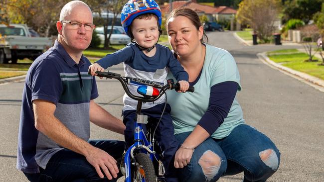 The Hydes are fighting deportation over their young son’s cystic fibrosis diagnosis. Picture: Jay Town