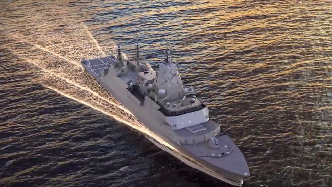 The evolved Hunter Class design guided missile frigate. Supplied by BAE Systems Australia