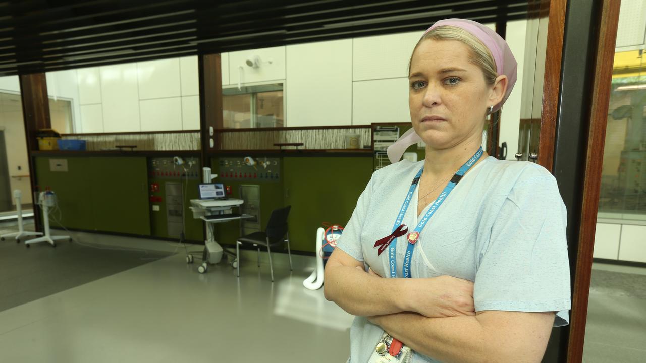 Megan Jonas pictured at the Gold Coast University Hospital in 2018. Picture Mike Batterham