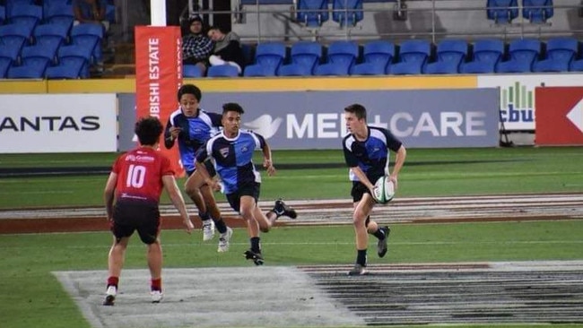 King's Christian College flyhalf Xavier McEldowney, pictured playing for club side Helensvale Hogs. Picture: Supplied