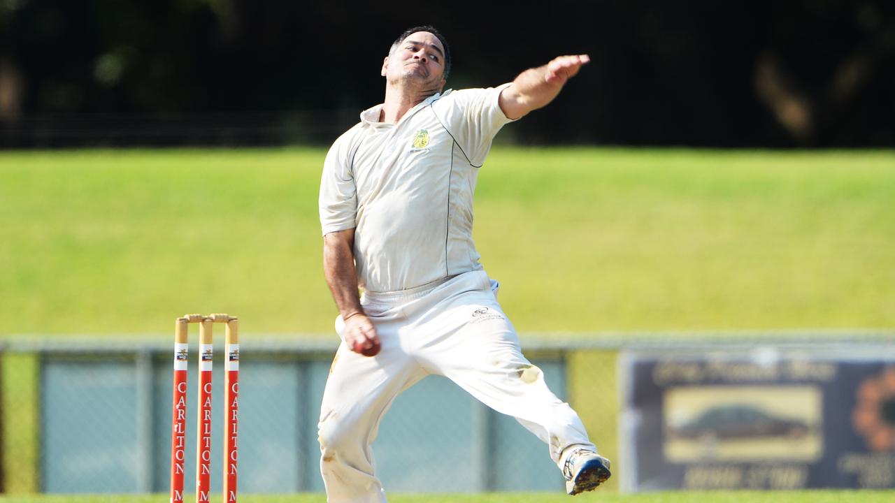 PINT bowler Marc Calkin takes aim as he prepares to send a quick one down