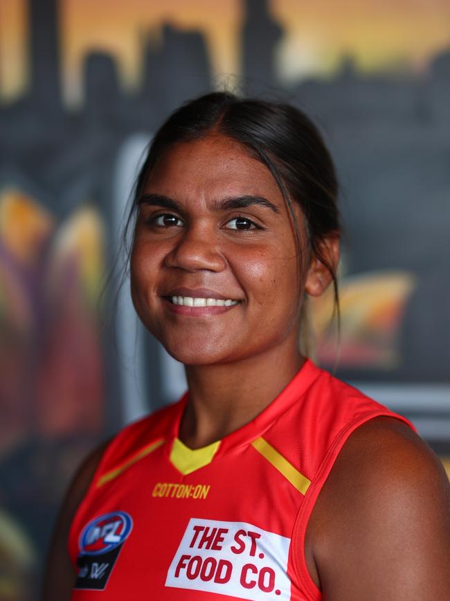 The Northern Territory's Janet Baird will be in action for the Gold Coast Suns on Saturday. Picture: Chris Hyde/AFL Photos.