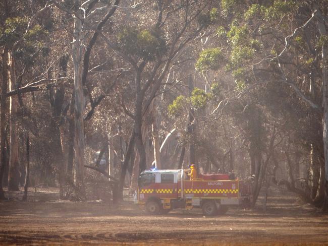 Fire crews in Beaufort. Picture: Mark Stewart