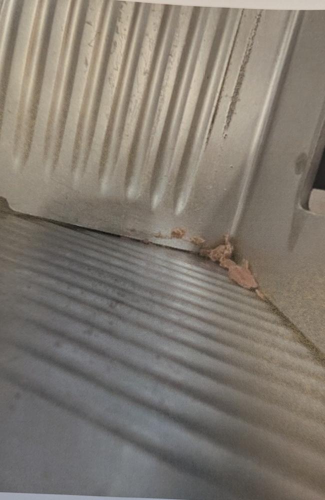 Pictures captured by City of Gold Coast Environmental Health Officers of dirty conditions inside former Mermaid Beach bakery Pane Organico. Picture: Supplied