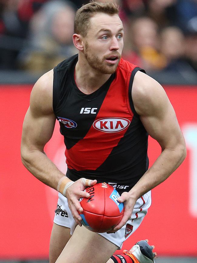 Devon Smith led the AFL for pressure points in 2018. Picture: Michael Klein