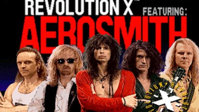 Somehow Aerosmith managed to feature in a shooting game.