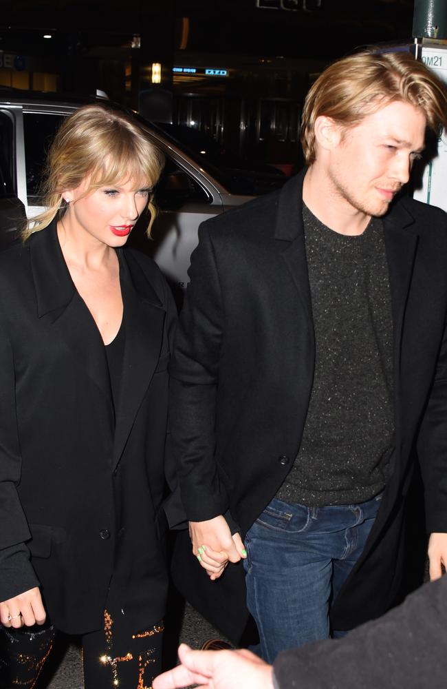 Taylor Swift and Joe Alwyn pictured going to dinner in New York last year. Picture: Robert Kamau/GC Images