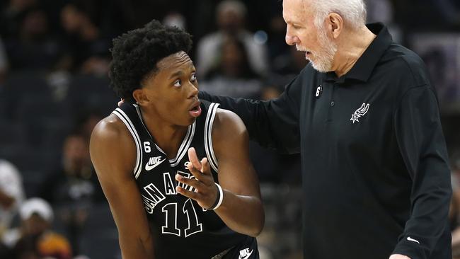 Josh Primo of the San Antonio Spurs. Photo: Ronald Cortes/Getty Images/AFP.