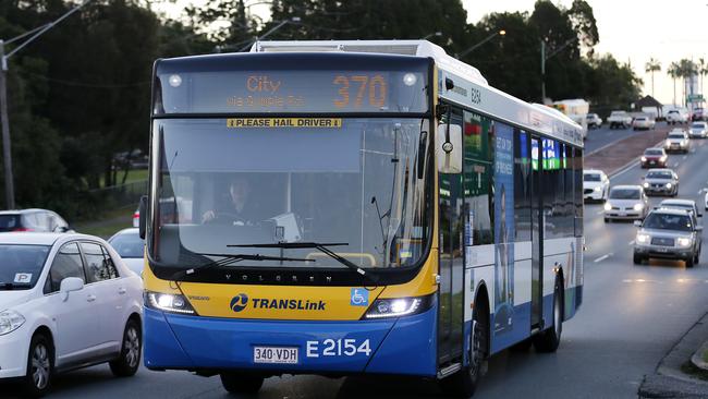 A Brisbane City Council bus pictured on Gympie Road, Kedron, Brisbane 9th of June 2019. (AAP Image/Josh Woning)