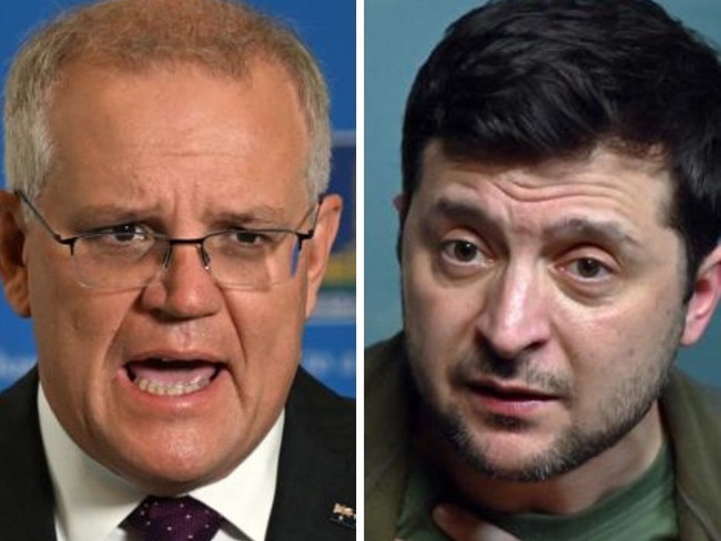 ScoMo ‘condemns’ Russia in phone call