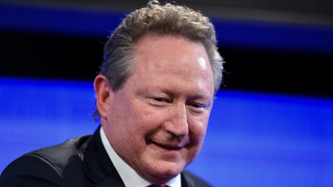 Andrew Forrest’s Squadron Energy raised concerns about the project’s cash burn. Picture: AAP