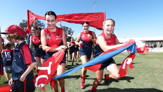 Surfers Paradise before their QFAW Division 2 South grand final win over Mt Gravatt. Picture: JASON O'BRIEN