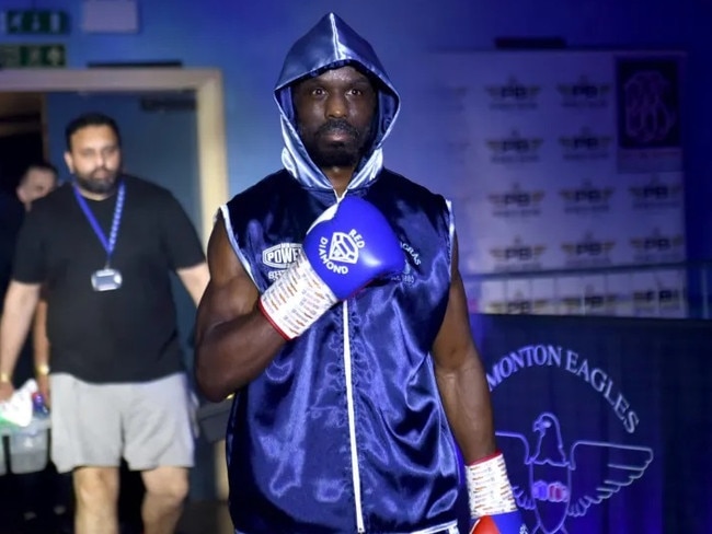 Boxer Sherif Lawal. Photo: Instagram, Philip Sharkey https://www.instagram.com/sharkey.philip/?ref=blog.