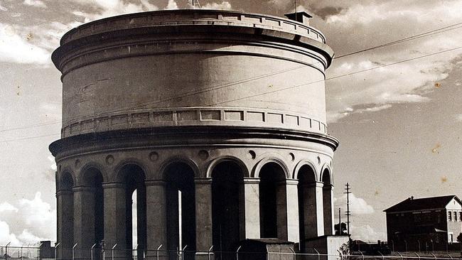 The Bankstown reservoir after completion in the 1920s. Picture: Canterbury Bankstown Council