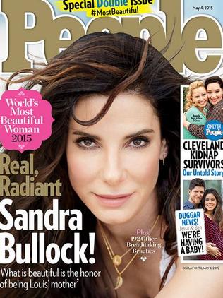 Sandra Bullock is named People magazine's Most Beautiful Woman 2015. Picture: People