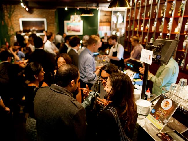 Drink and click at the Shirt Bar in Sydney.