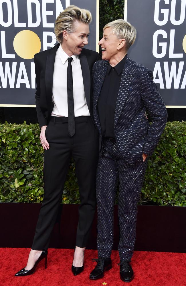 Portia de Rossi and Ellen DeGeneres. Picture: Frazer Harrison/Getty Images